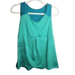 REI Co-Op Athletic Tank sz L Floral camping hiking  granola girl gorpcore